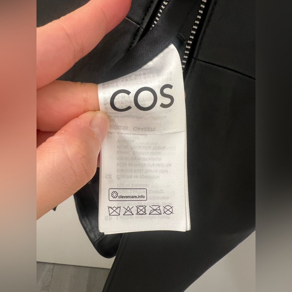 COS ZIP-UP LEATHER MIDI SKIRT - Picture 11 of 11